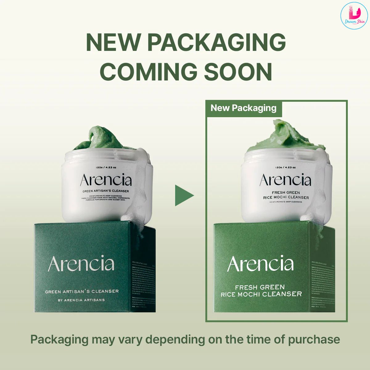 Arencia Fresh Green Rice Mochi Cleanser [120g] 